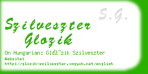szilveszter glozik business card